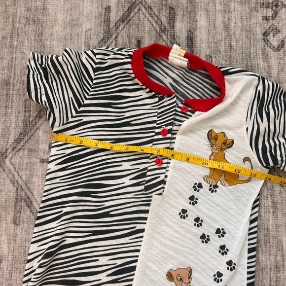 VINTAGE 90s Disney The Lion King Pajama Size 3T  USA Simba & Nala Original - Picture 8 of 9
